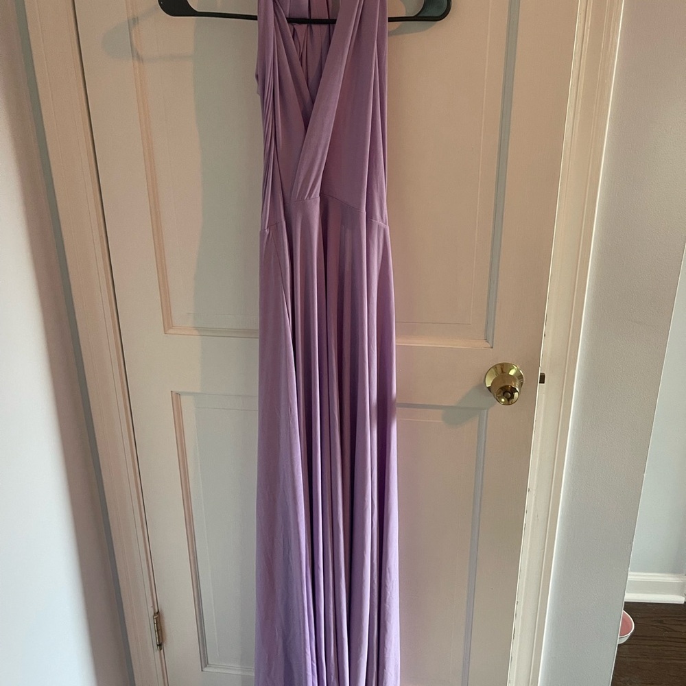 Elegant Lavender Maxi Dress